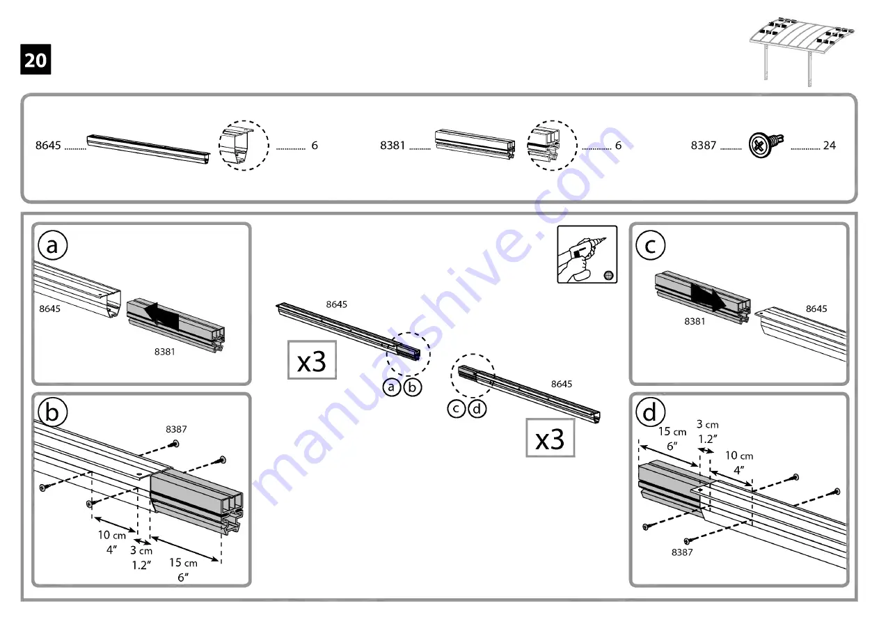 Palram Applications Arizona 5000 Wave Instructions Manual Download Page 44