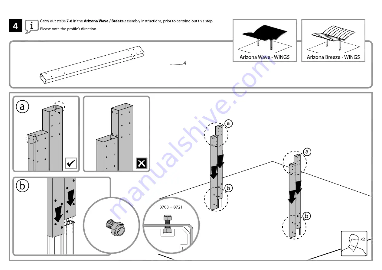 Palram Applications Arizona 5000 Wave Instructions Manual Download Page 77