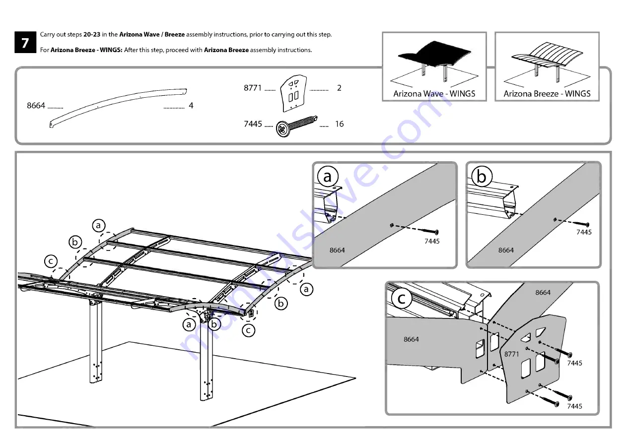 Palram Applications Arizona 5000 Wave Instructions Manual Download Page 80