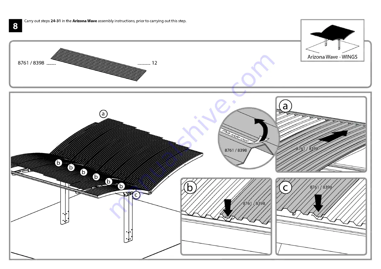 Palram Applications Arizona 5000 Wave Instructions Manual Download Page 81