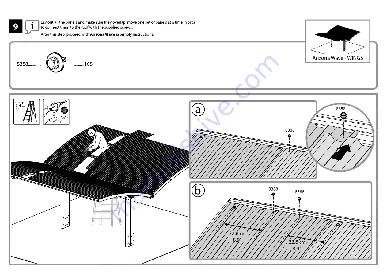 Palram Applications Arizona 5000 Wave Instructions Manual Download Page 82