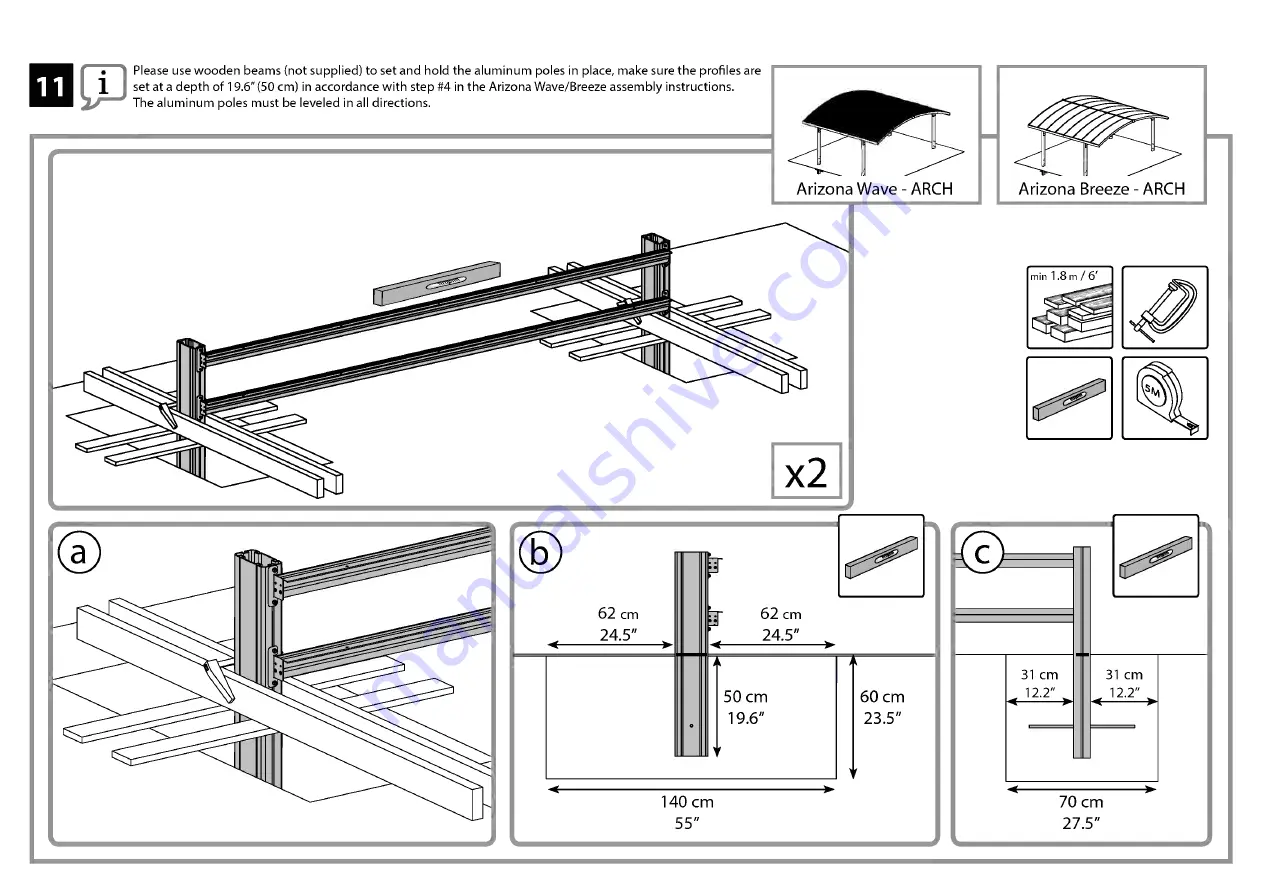 Palram Applications Arizona 5000 Wave Instructions Manual Download Page 84