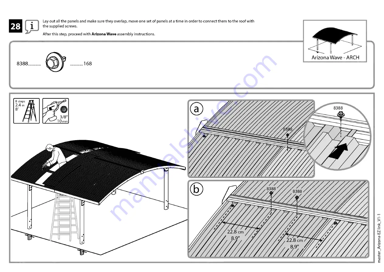 Palram Applications Arizona 5000 Wave Instructions Manual Download Page 101