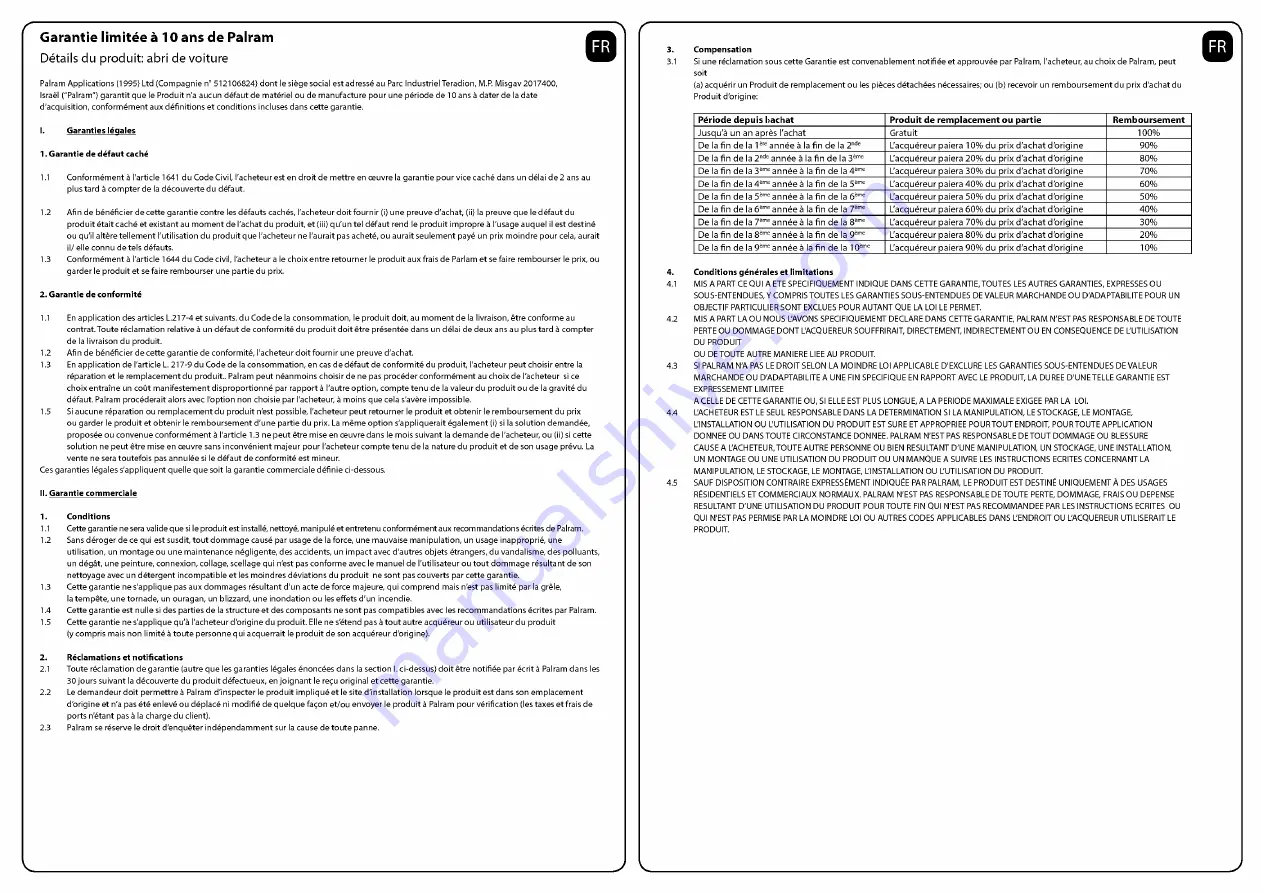 Palram Applications Arizona 5000 Wave Instructions Manual Download Page 103