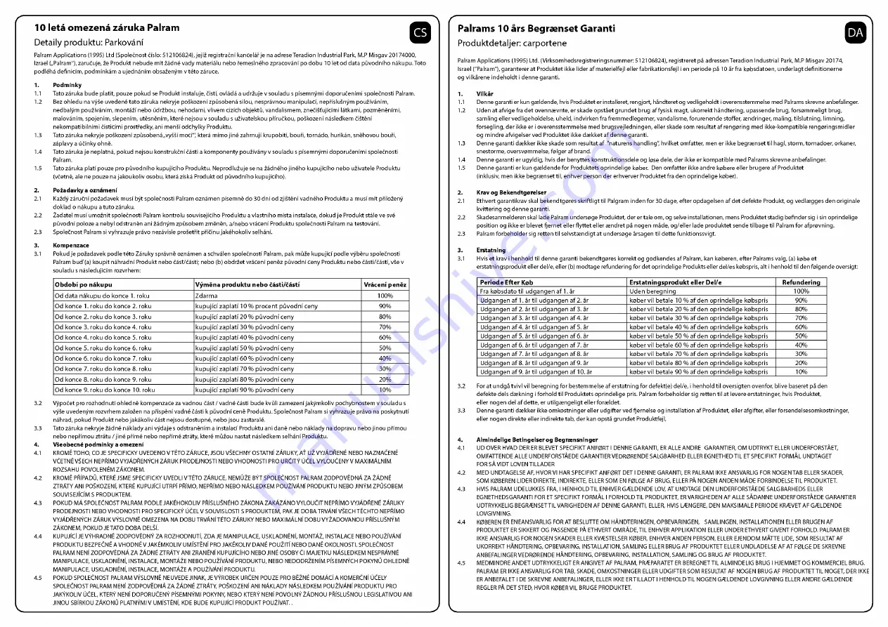 Palram Applications Arizona 5000 Wave Instructions Manual Download Page 104