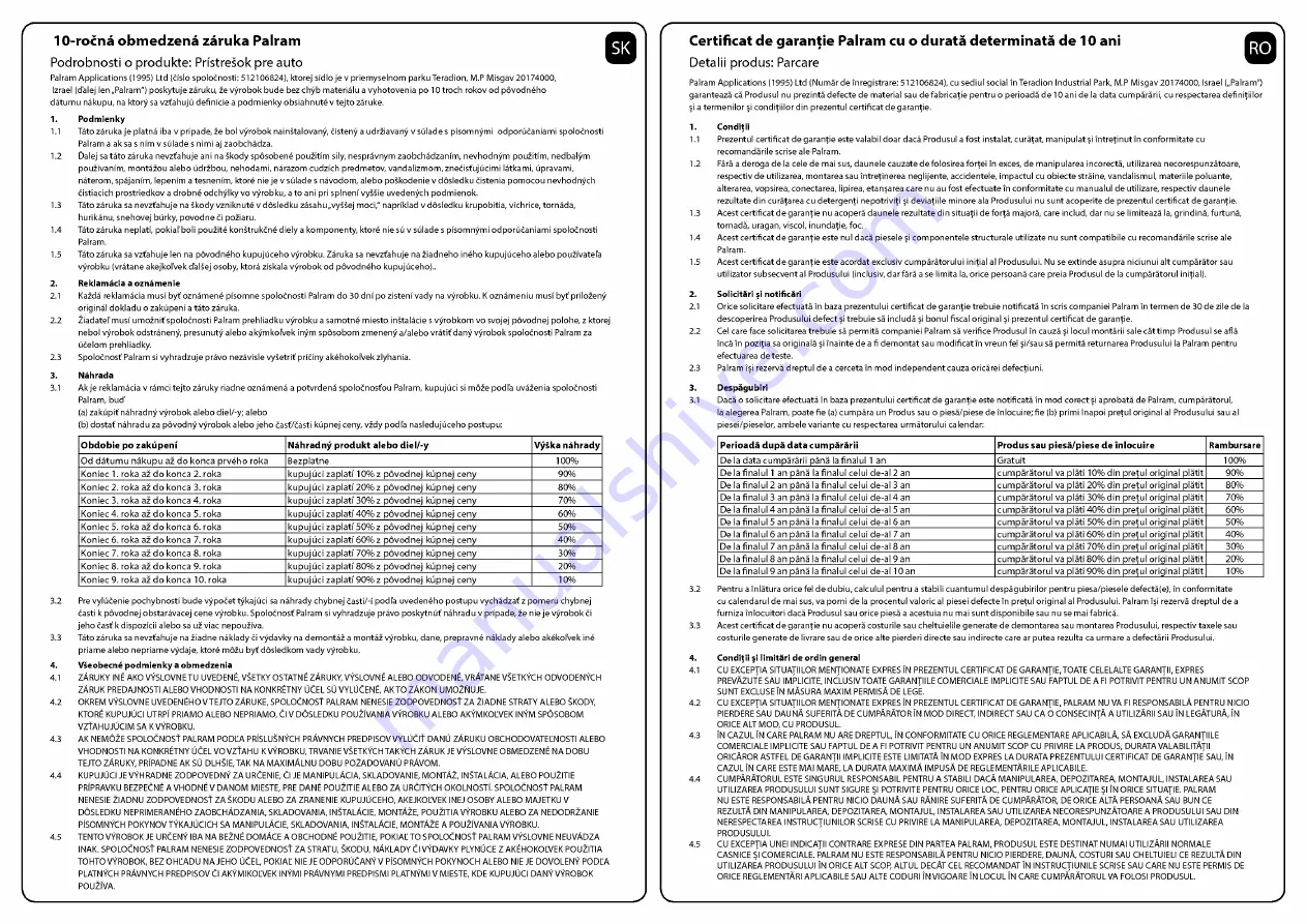 Palram Applications Arizona 5000 Wave Instructions Manual Download Page 105