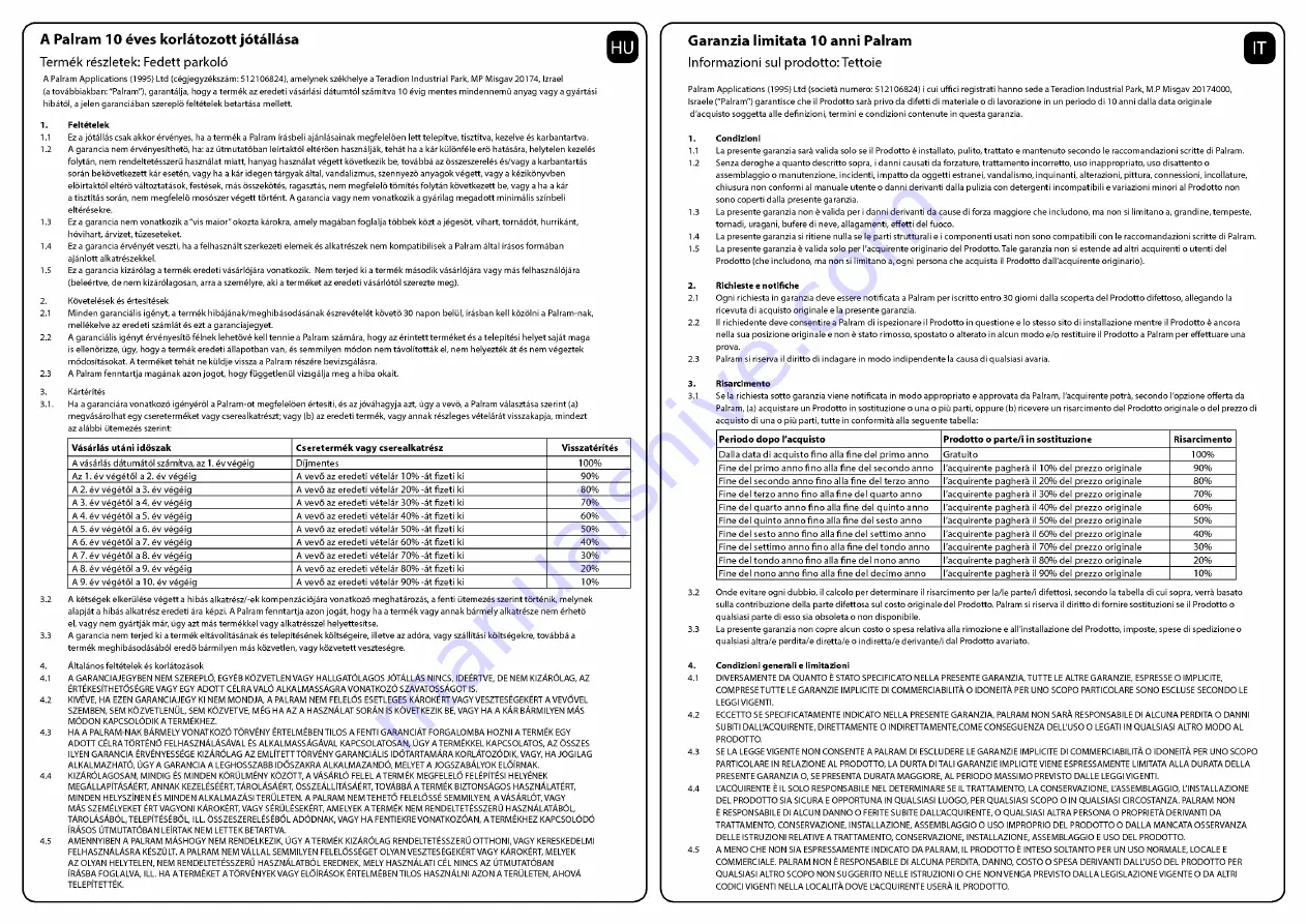 Palram Applications Arizona 5000 Wave Instructions Manual Download Page 109