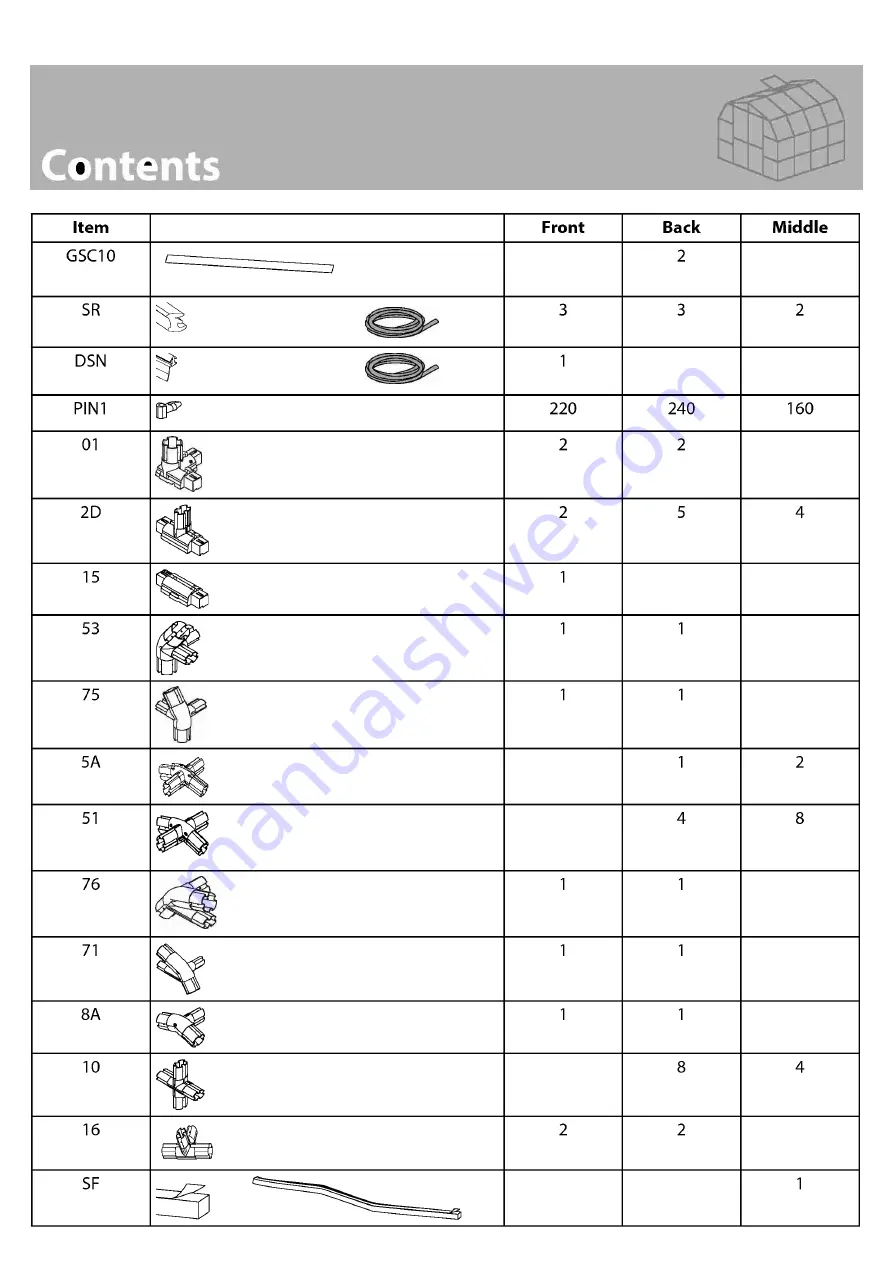 Palram Applications Grand Gardener Prestige 8x8 Instructions Manual Download Page 12