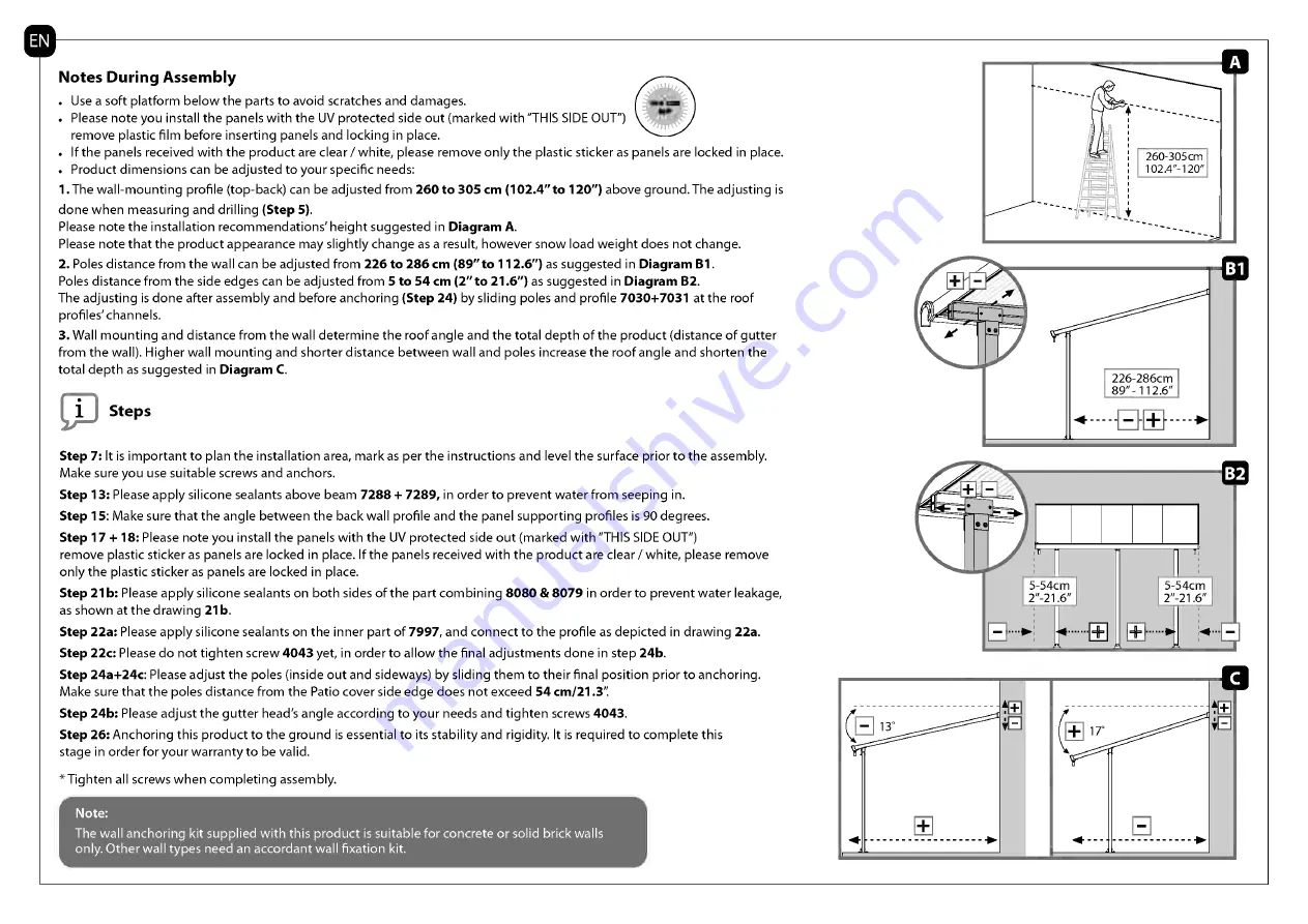 Palram 704353 Скачать руководство пользователя страница 10