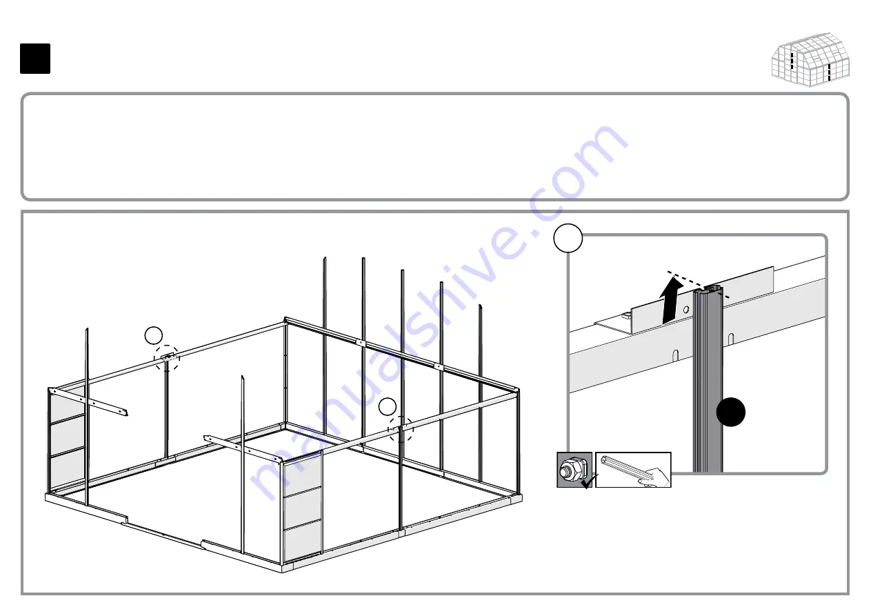 Palram Americana 12'x12' Hybrid Glazing Assembly Instructions Manual Download Page 34