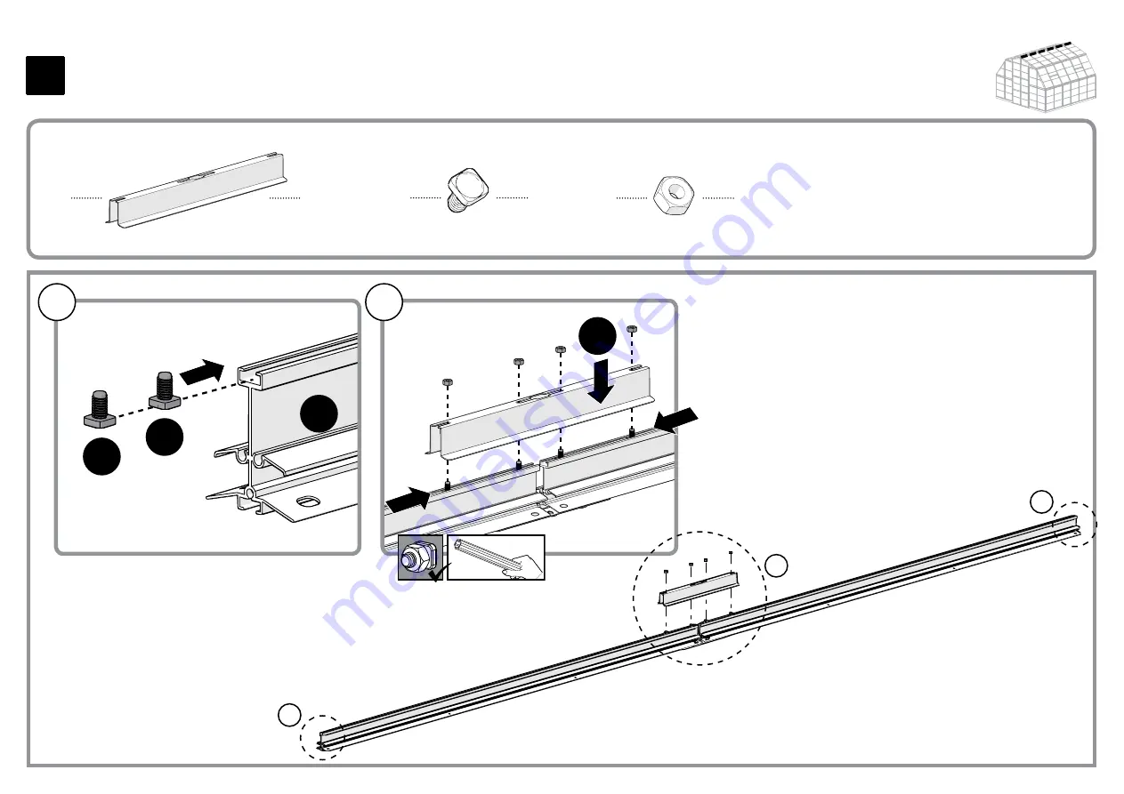 Palram Americana 12'x12' Hybrid Glazing Assembly Instructions Manual Download Page 72