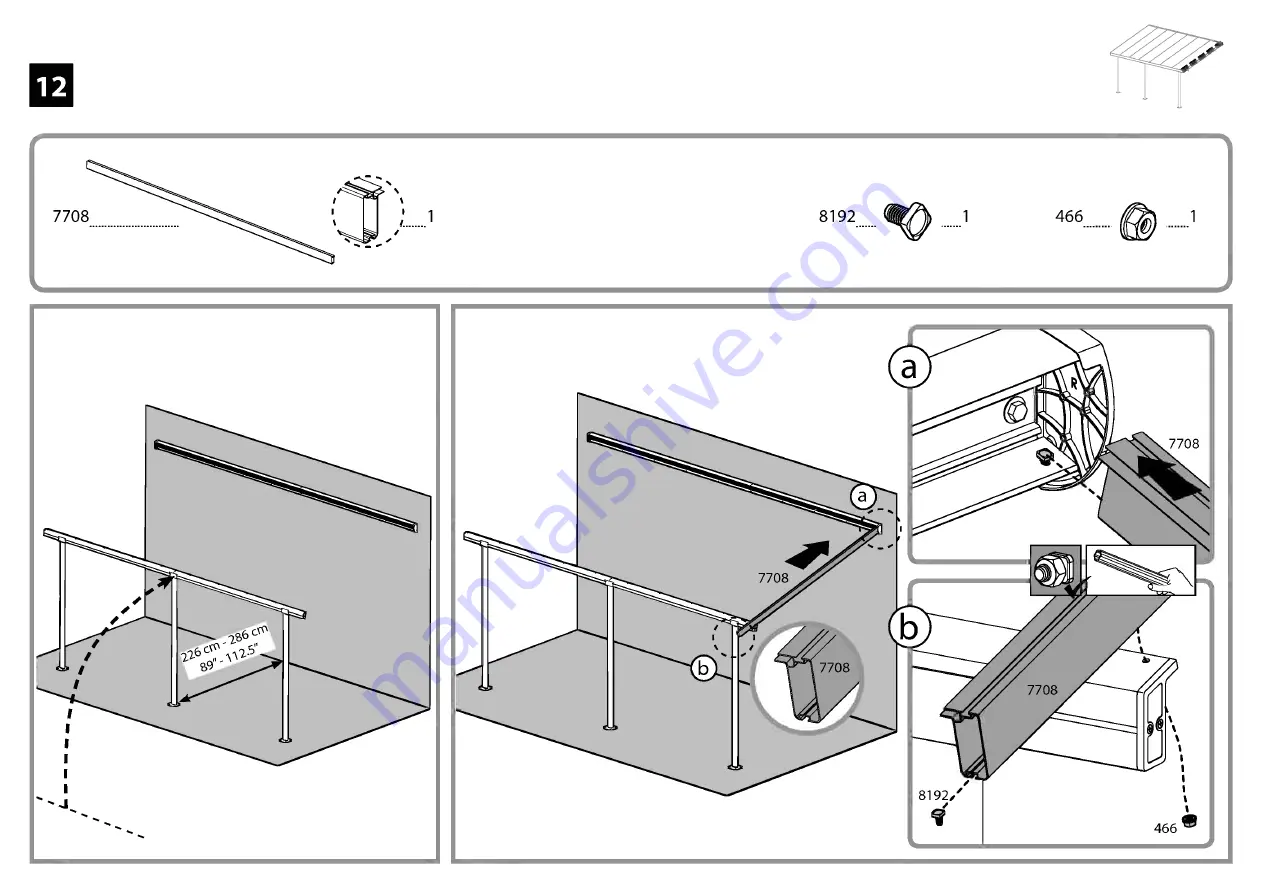 Palram Azur 3x5.46 Manual Download Page 60