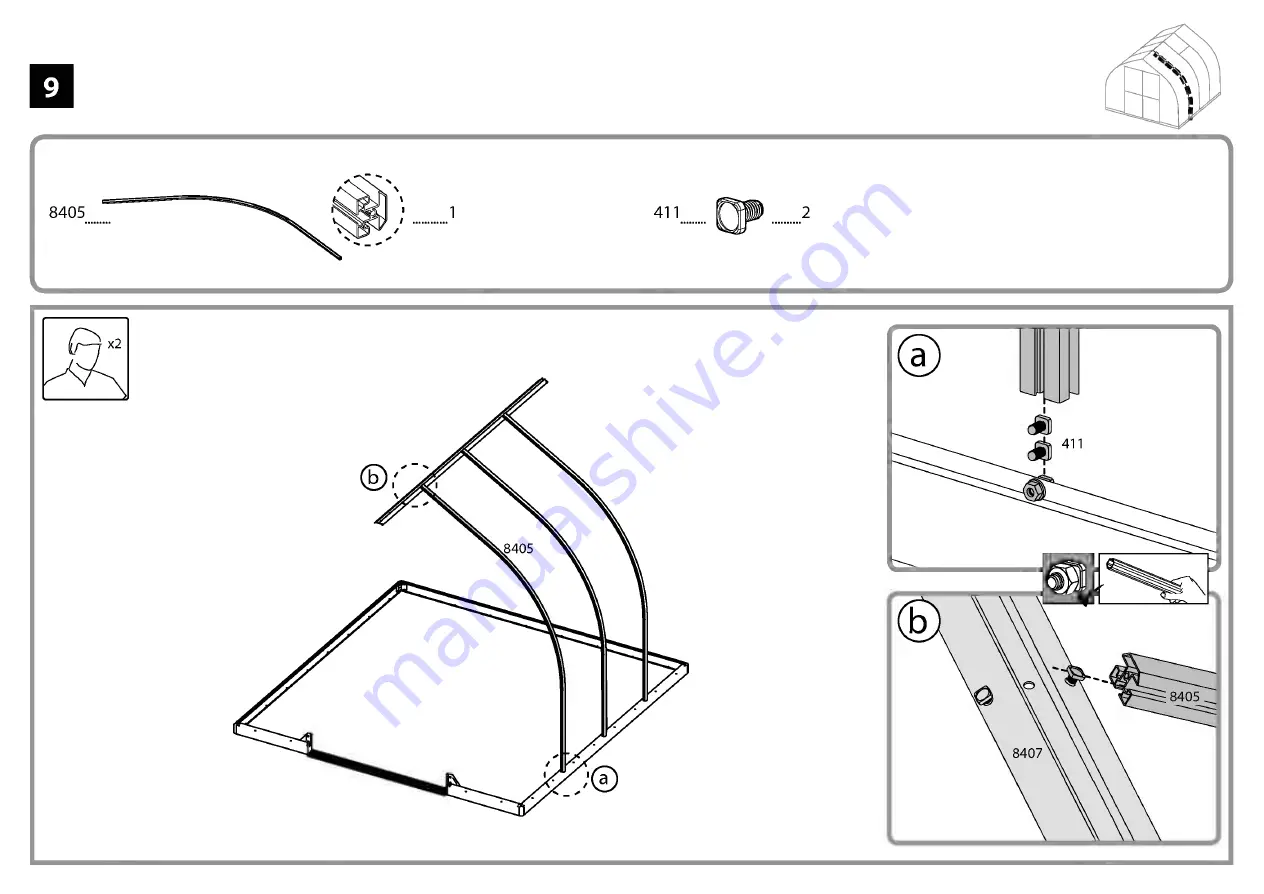 Palram Bella + 4' Ext. Manual Download Page 29