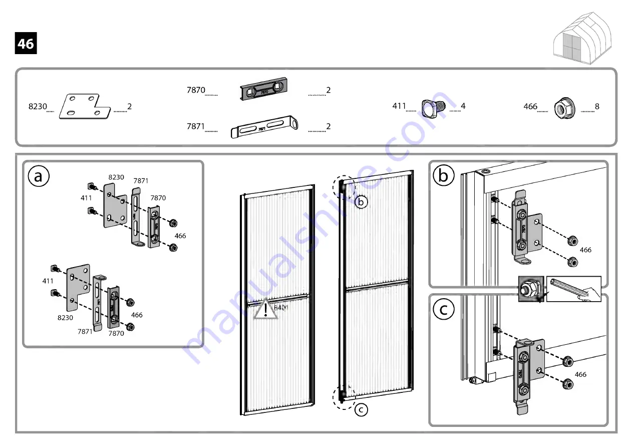 Palram Bella + 4' Ext. Manual Download Page 66