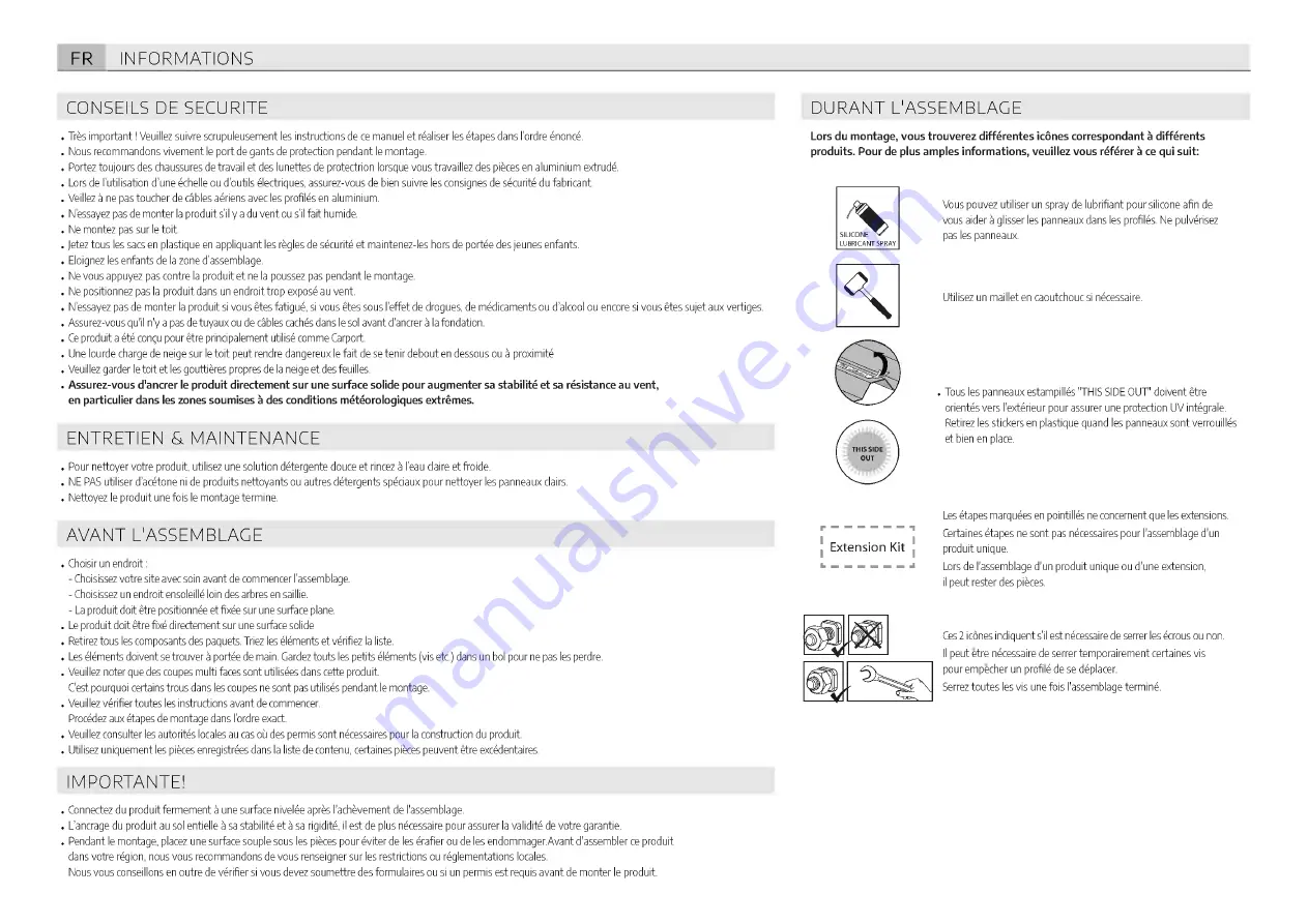 Palram CANOPIA ARCADIA Series How To Assemble Download Page 12