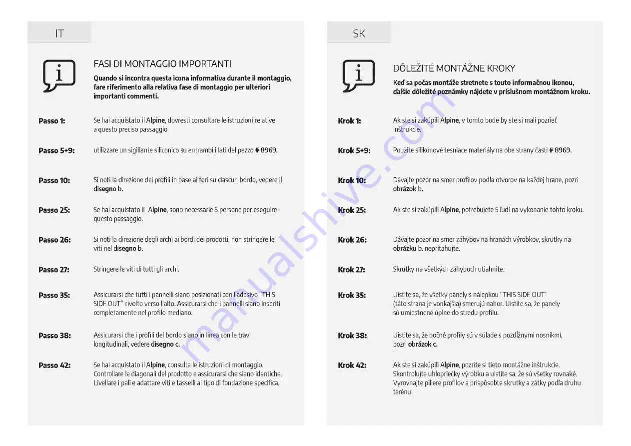 Palram CANOPIA ARCADIA Series How To Assemble Download Page 36