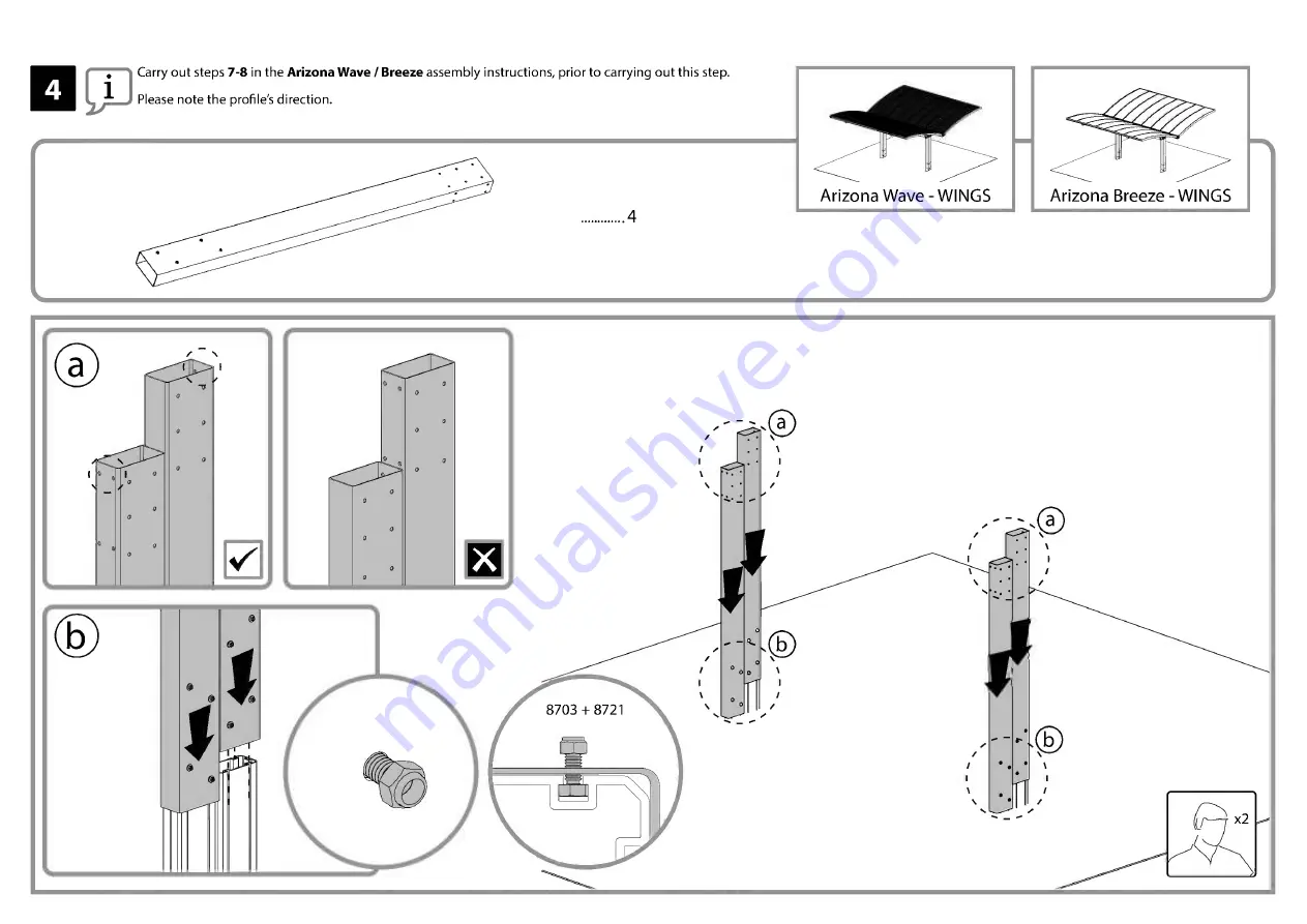 Palram CANOPIA ARIZONA ARCH How To Assemble Download Page 39