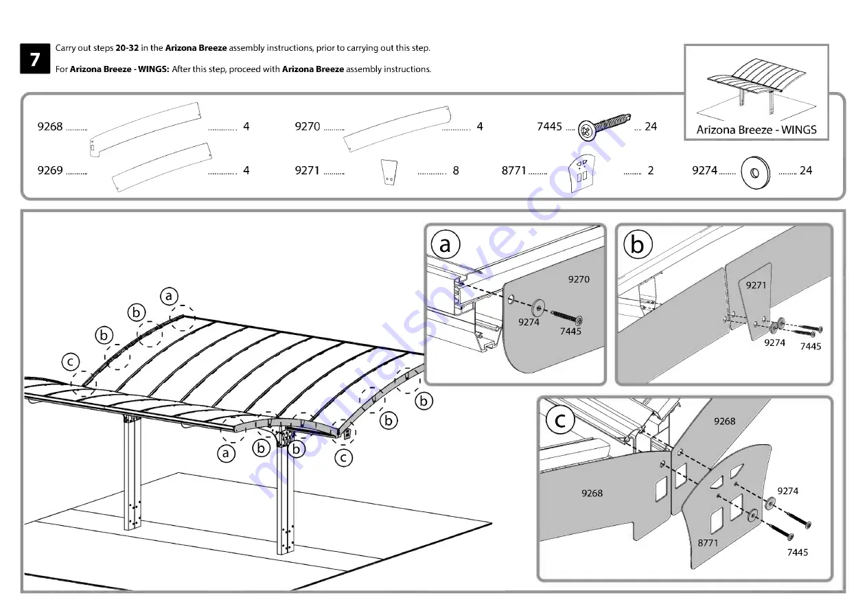 Palram CANOPIA ARIZONA ARCH How To Assemble Download Page 42