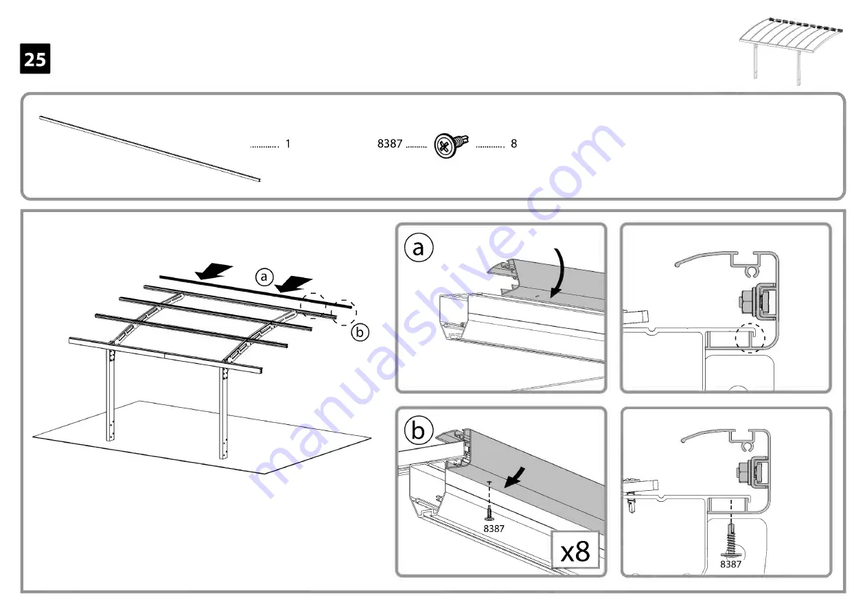 Palram CANOPIA ARIZONA WAVE How To Assemble Download Page 64