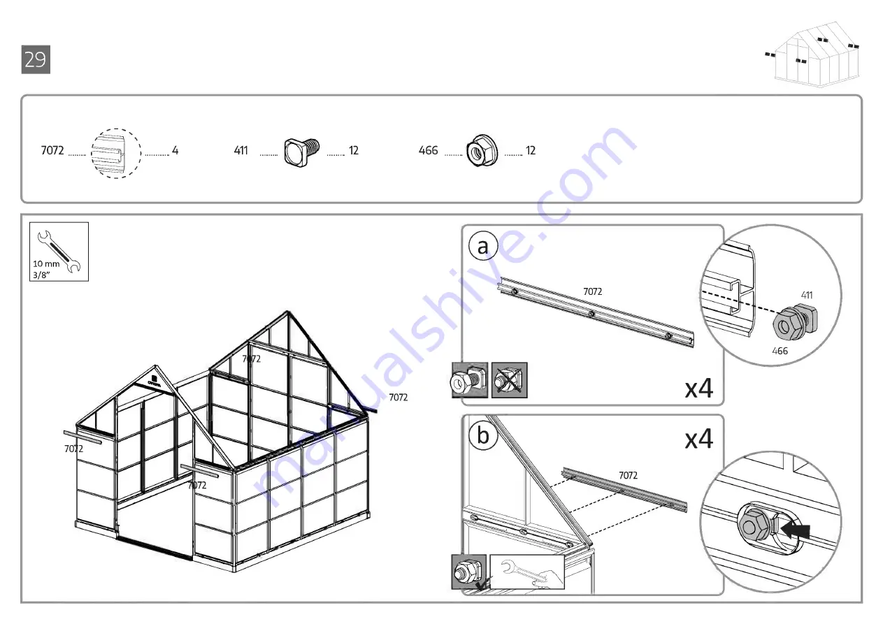 Palram CANOPIA BALANCE 8x8 / 2.4x2.4 How To Assemble Download Page 71