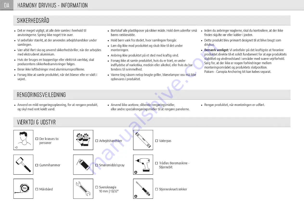 Palram CANOPIA HARMONY 701634 How To Assemble Download Page 41