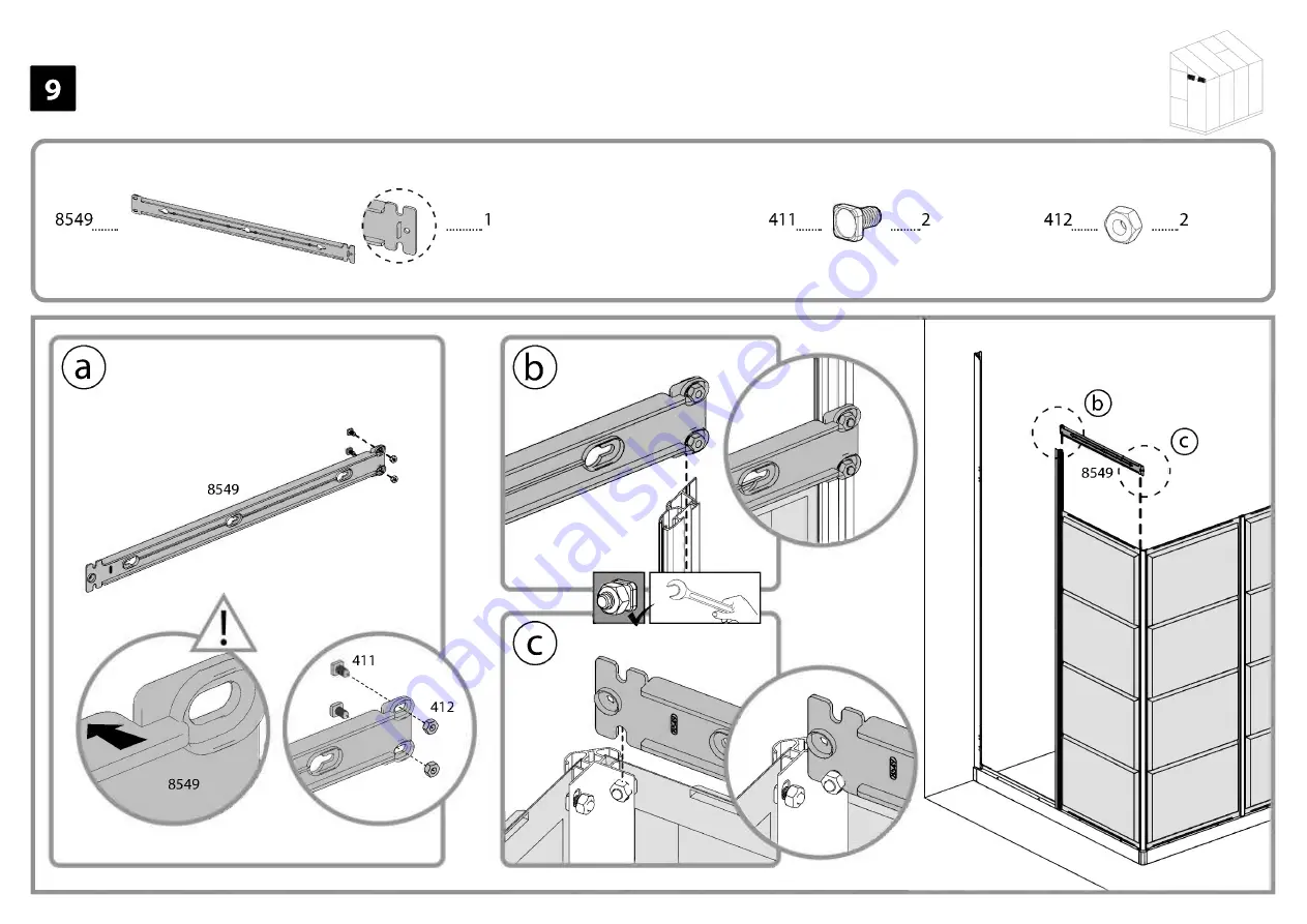 Palram Canopia LEAN TO 702969 How To Assemble Download Page 92