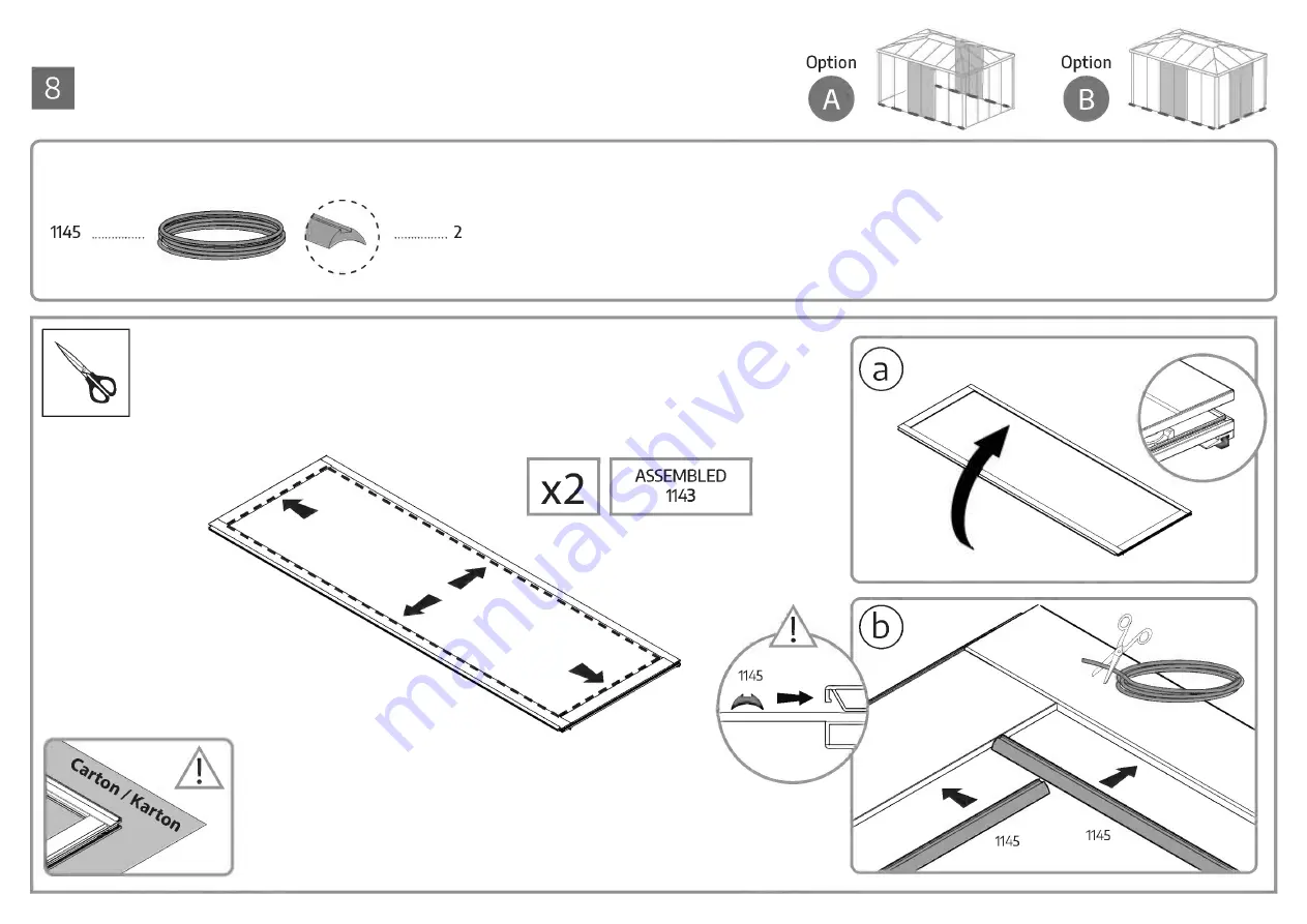 Palram Canopia Ledro 10x14 How To Assemble Download Page 40