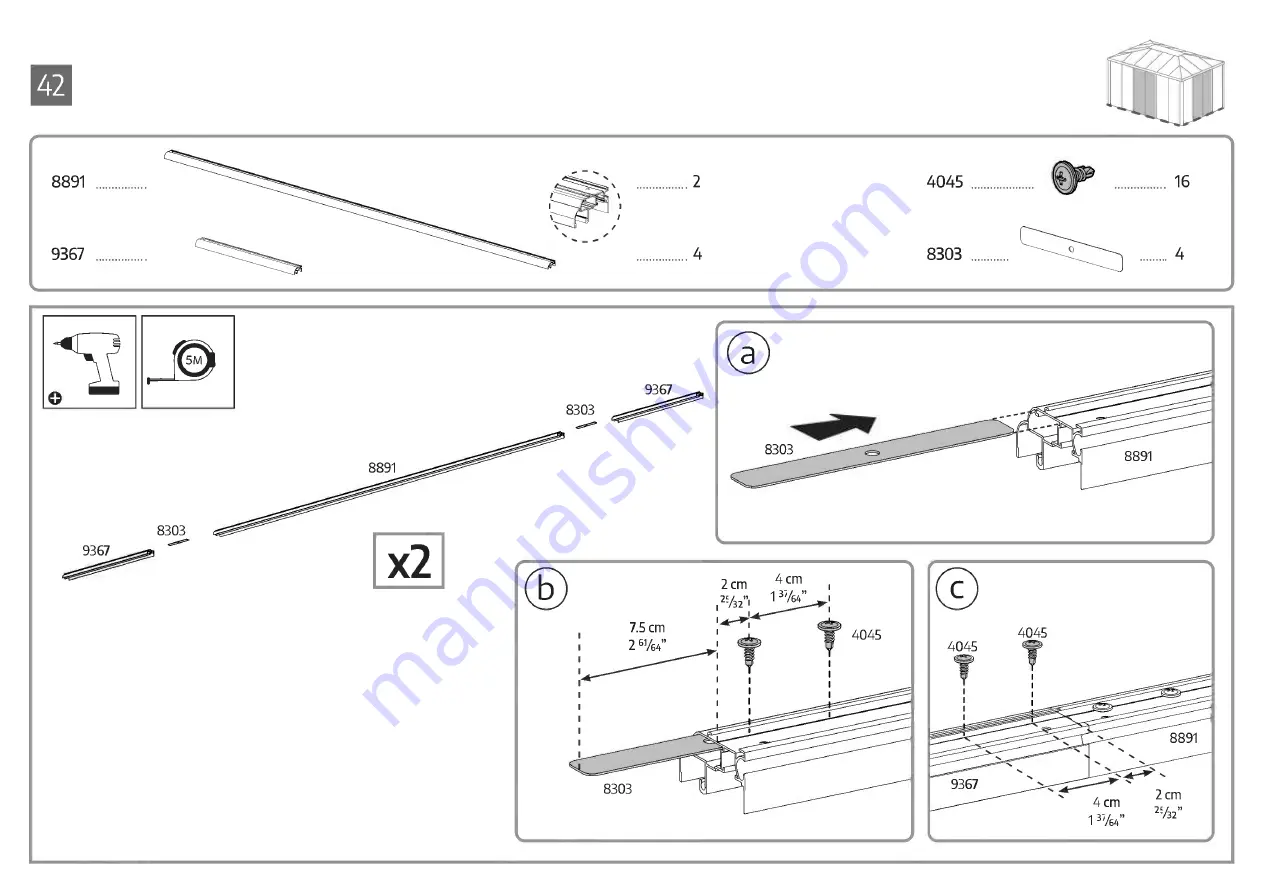 Palram Canopia Ledro 10x14 Скачать руководство пользователя страница 74