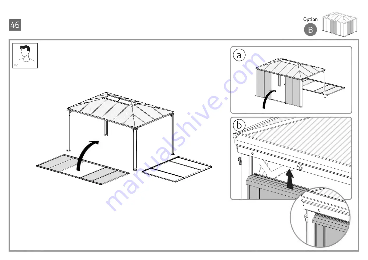 Palram Canopia Ledro 10x14 How To Assemble Download Page 78