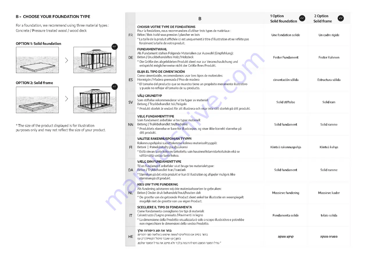 Palram Canopia Ledro 3x3 How To Assemble Download Page 7