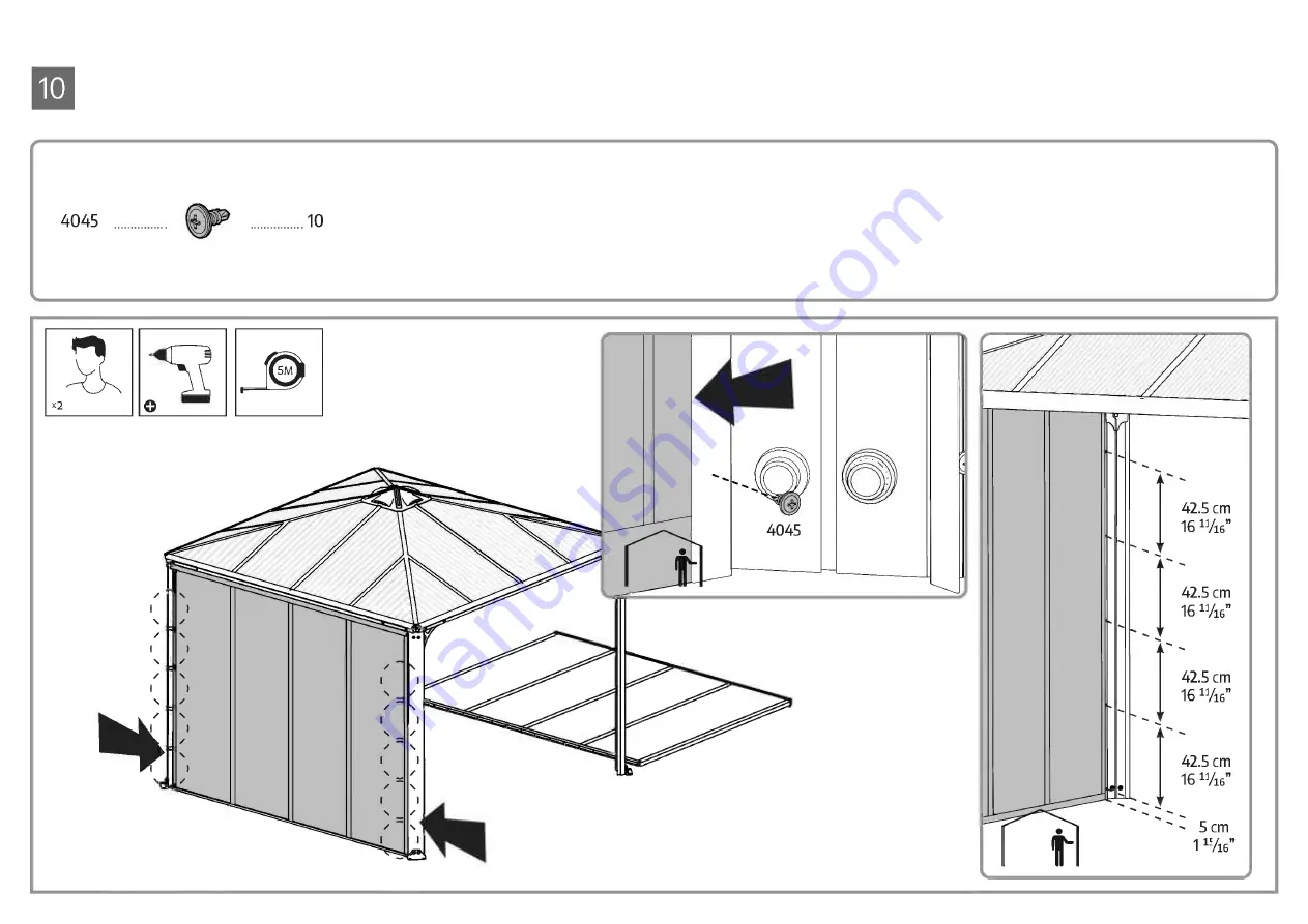 Palram Canopia Ledro 3x3 Скачать руководство пользователя страница 37