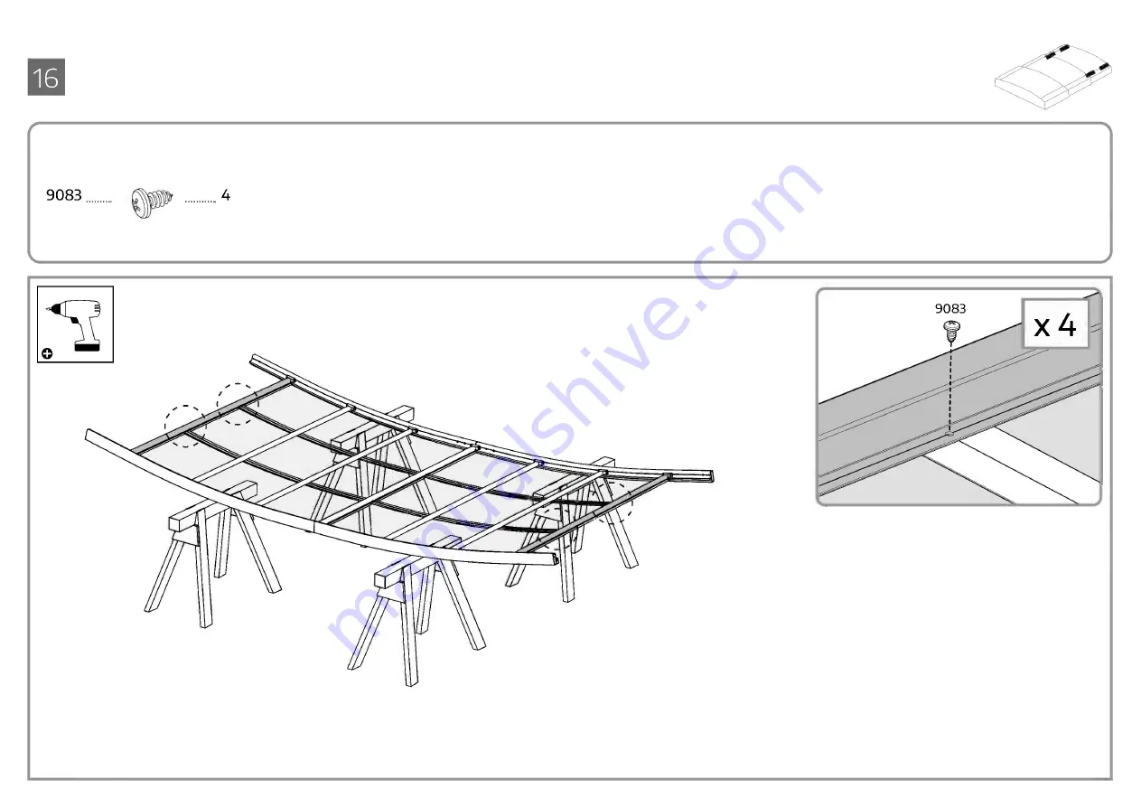 Palram CANOPIA MAJORCA 13x21.5/4x6 How To Assemble Download Page 40