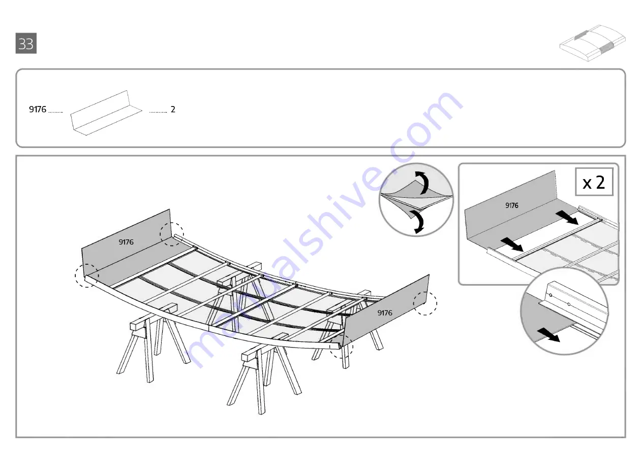 Palram CANOPIA MAJORCA 13x21.5/4x6 Скачать руководство пользователя страница 57