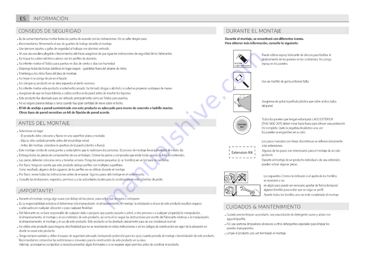 Palram Canopia Nancy 4500 Скачать руководство пользователя страница 8