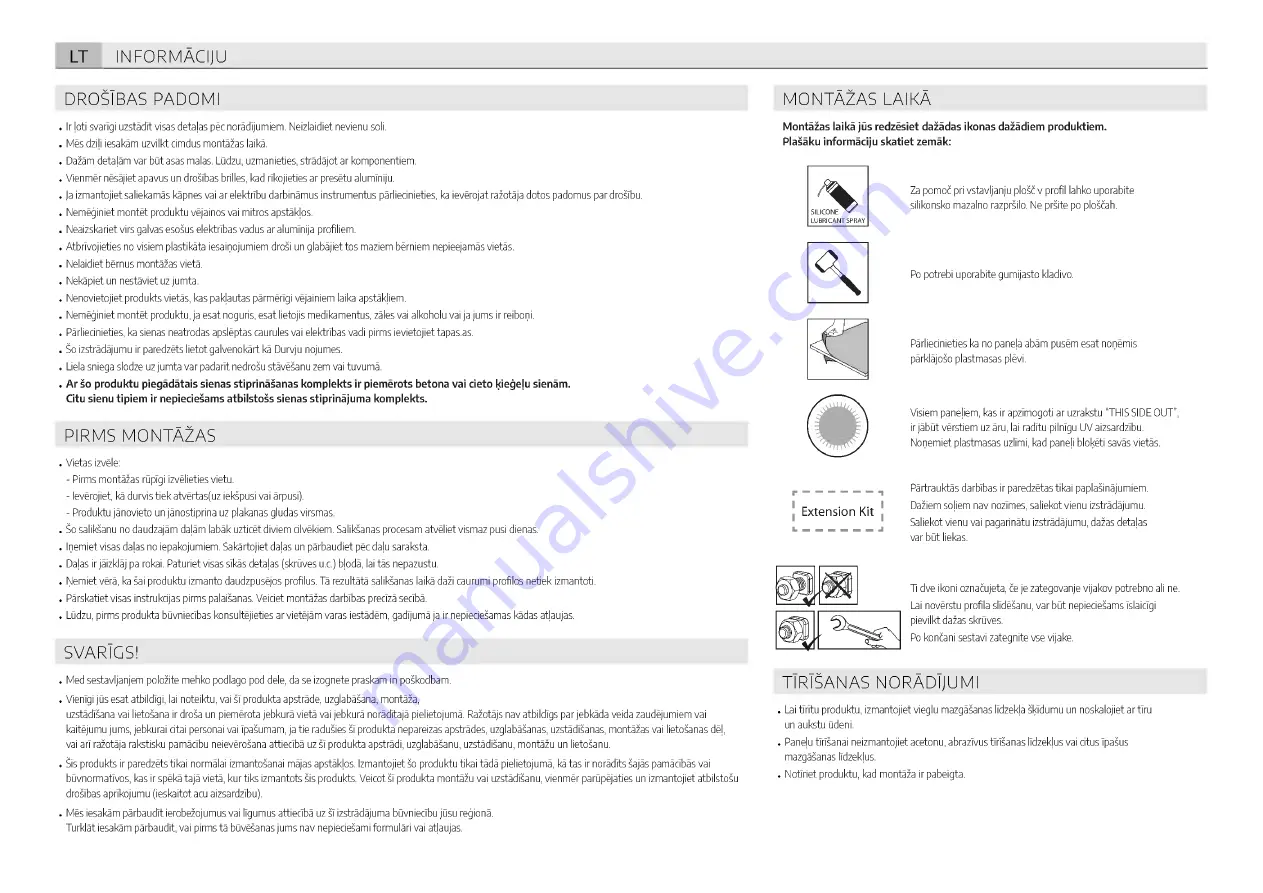 Palram Canopia Nancy 4500 Скачать руководство пользователя страница 22