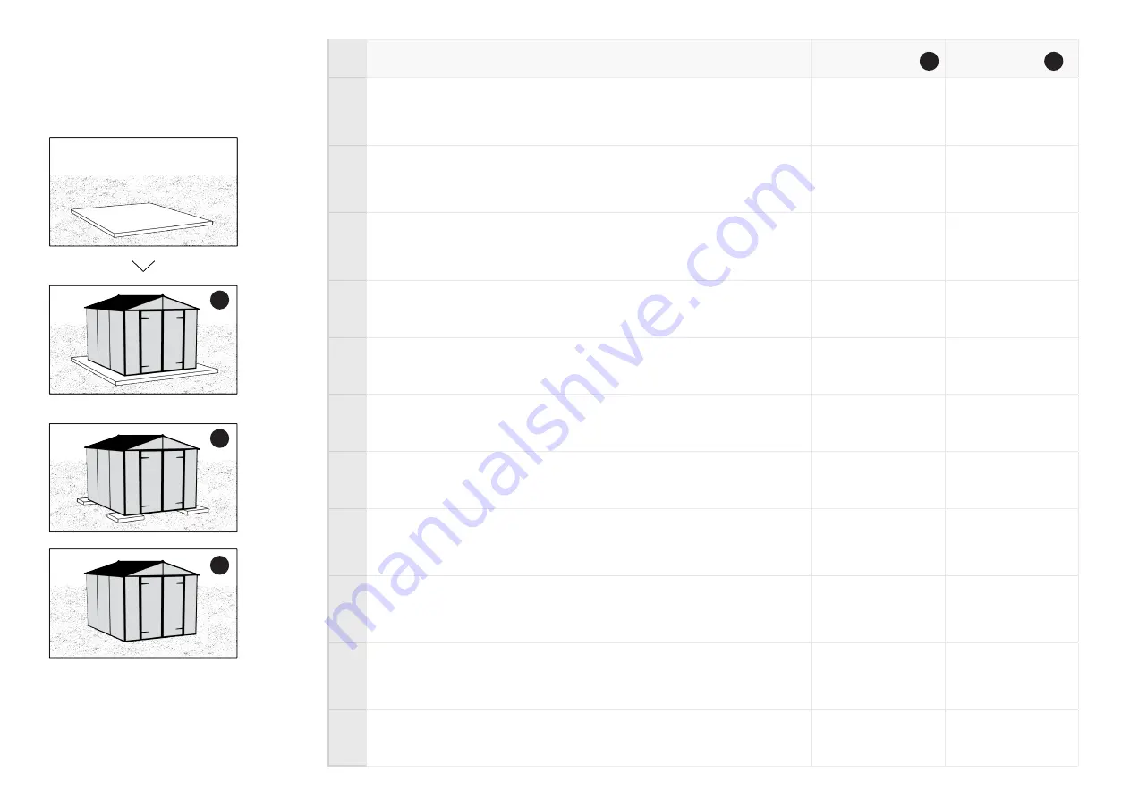 Palram CANOPIA RUBICON 8x10 / 2.4x3 Manual Download Page 6