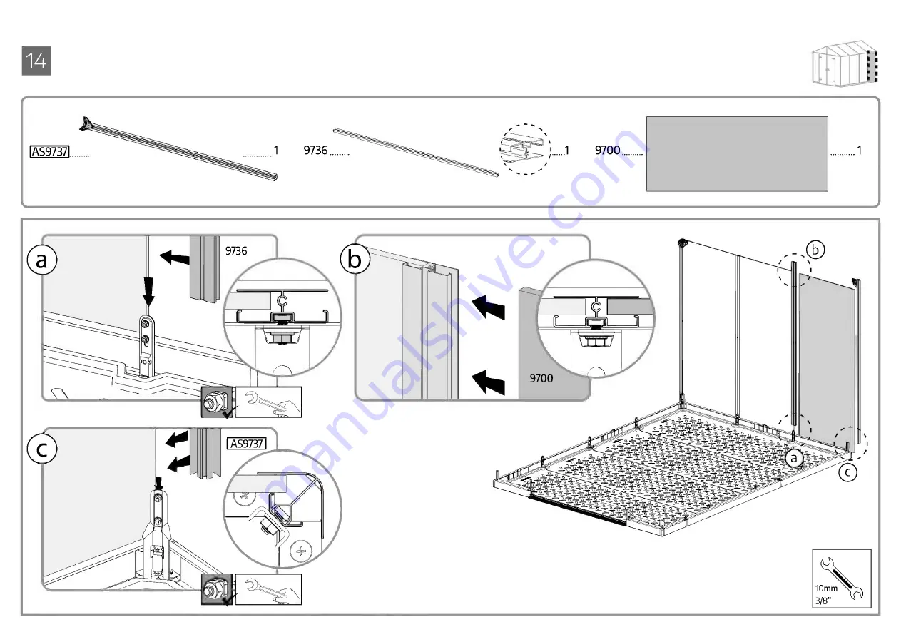 Palram CANOPIA RUBICON 8x10 / 2.4x3 Manual Download Page 41