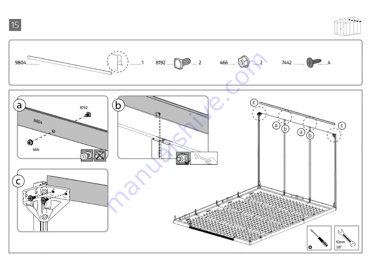 Palram CANOPIA RUBICON 8x10 / 2.4x3 Скачать руководство пользователя страница 42