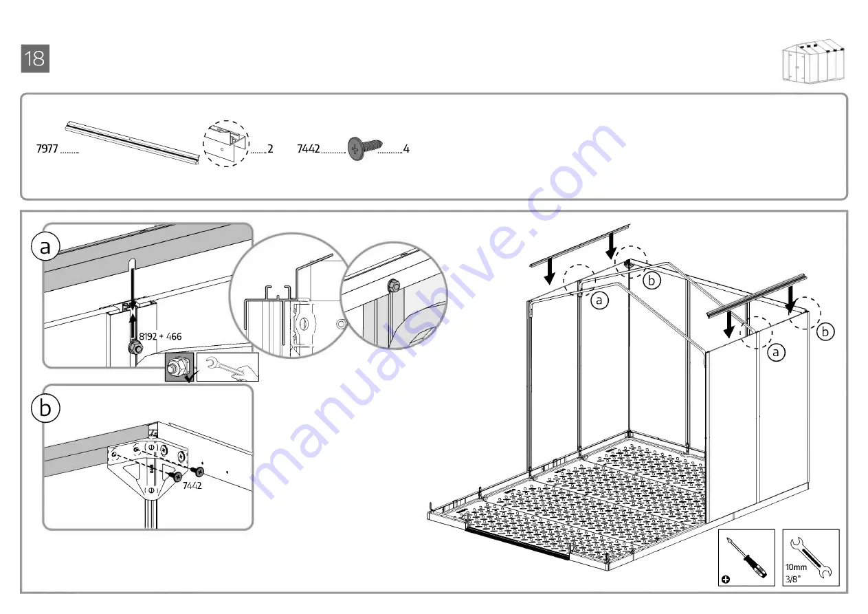 Palram CANOPIA RUBICON 8x10 / 2.4x3 Скачать руководство пользователя страница 45