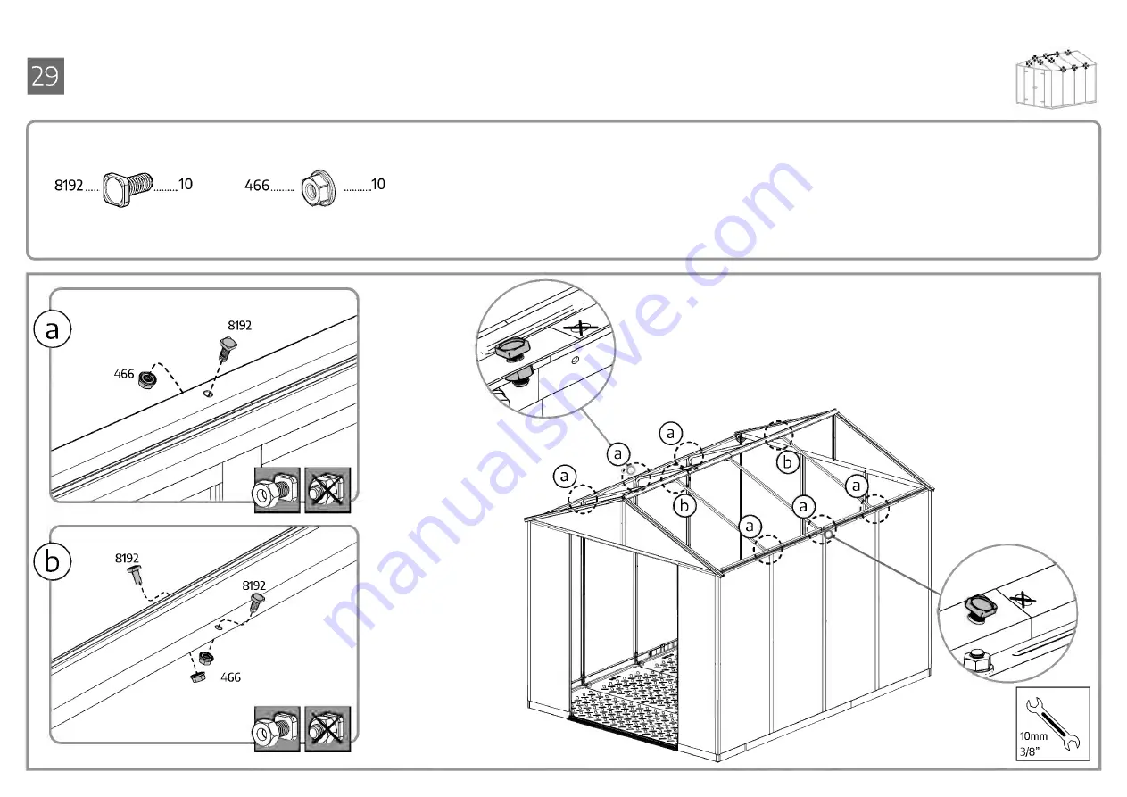 Palram CANOPIA RUBICON 8x10 / 2.4x3 Manual Download Page 56