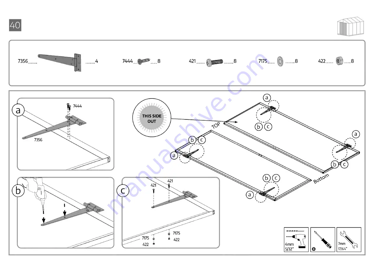 Palram CANOPIA RUBICON 8x10 / 2.4x3 Manual Download Page 67