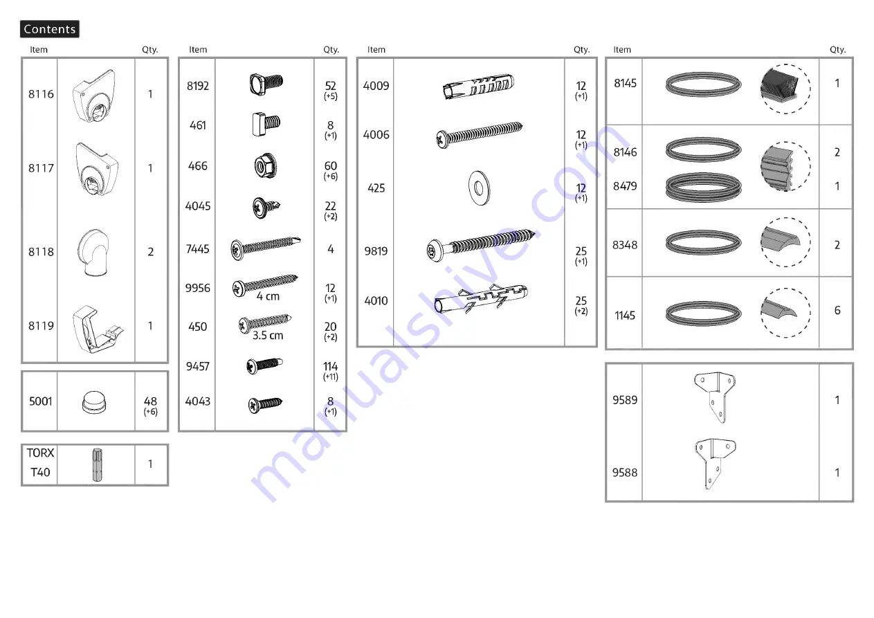 Palram Canopia SanRemo 13x14 How To Assemble Download Page 42