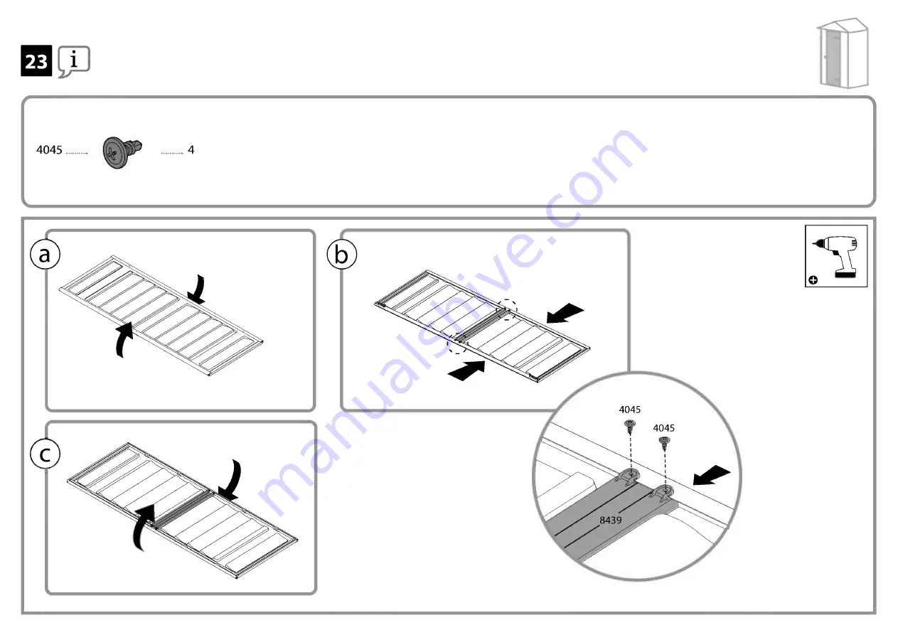 Palram CANOPIA SKYLIGHT 4x3/1.2x1 How To Assemble Download Page 41