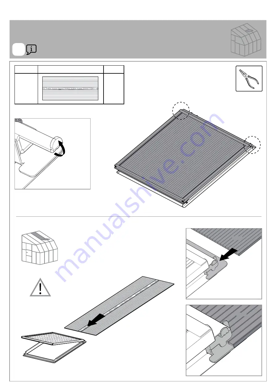 Palram CANOPIA SUNROOM VENT KIT Скачать руководство пользователя страница 14