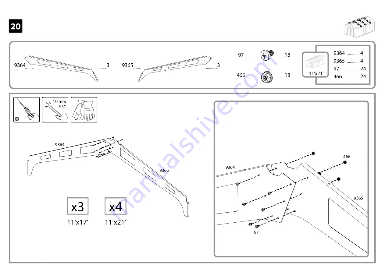 Palram Canopia YUKON Series How To Assemble Download Page 43