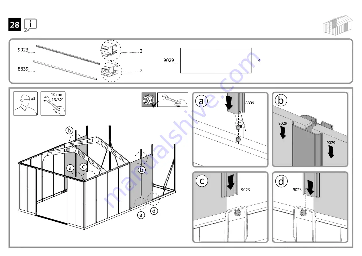 Palram Canopia YUKON Series How To Assemble Download Page 51