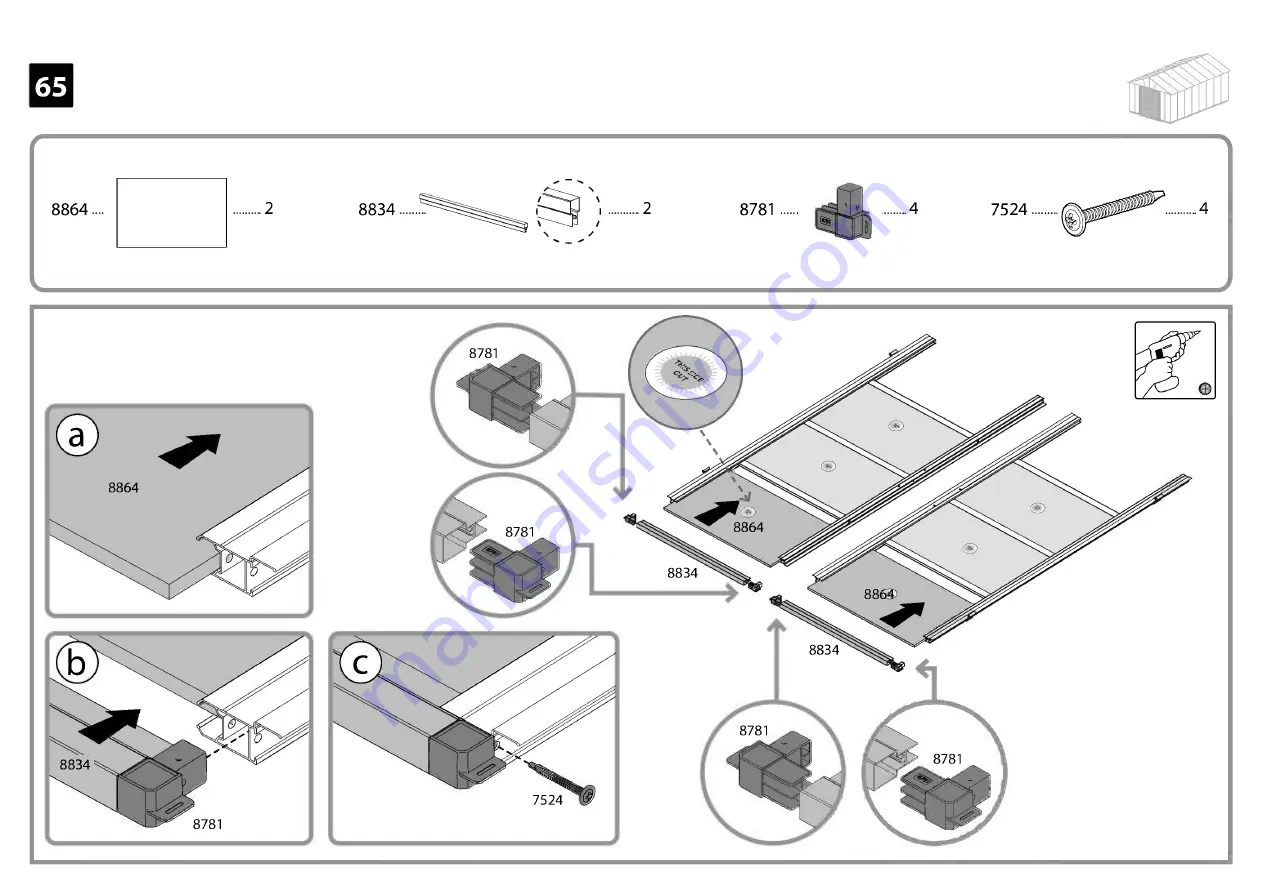 Palram Canopia YUKON Series How To Assemble Download Page 88