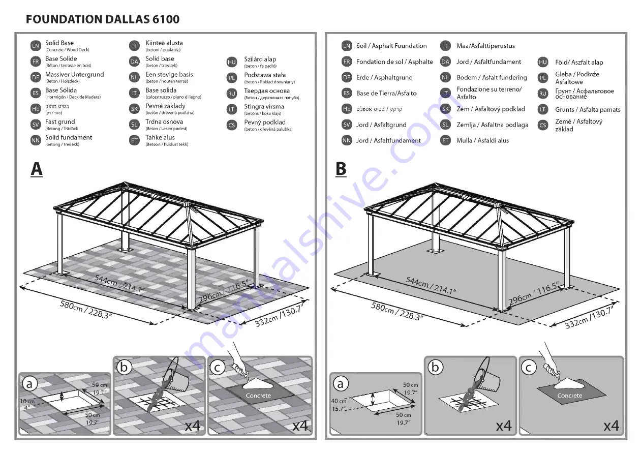 Palram DALLAS 6100 Manual Download Page 9