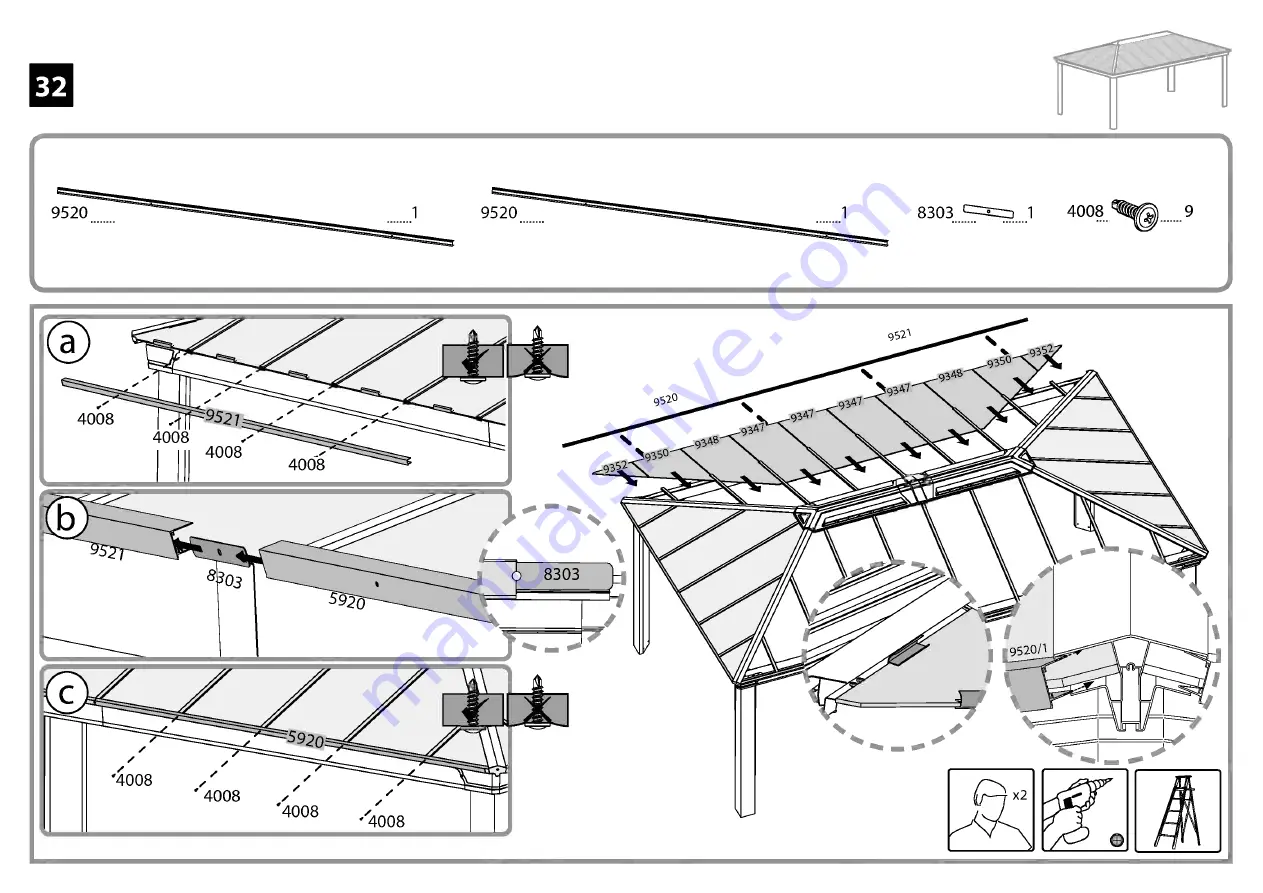 Palram DALLAS 6100 Manual Download Page 54