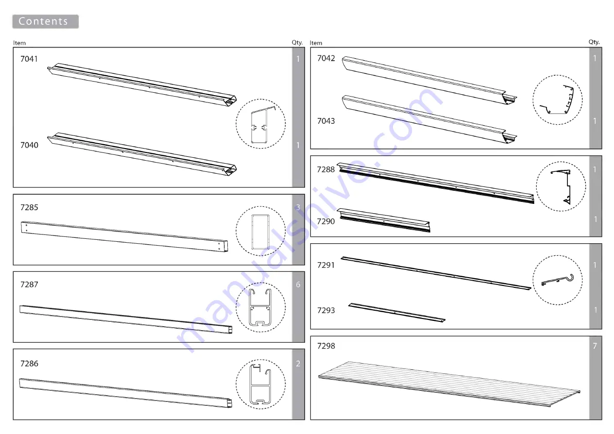 Palram Feria 4x1.8 Extention Module Manual Download Page 23